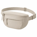 G¨¹rteltasche 24 x 6 x 14 cm aus Synthetiktextil Beige verstellbar mit Rei?verschluss