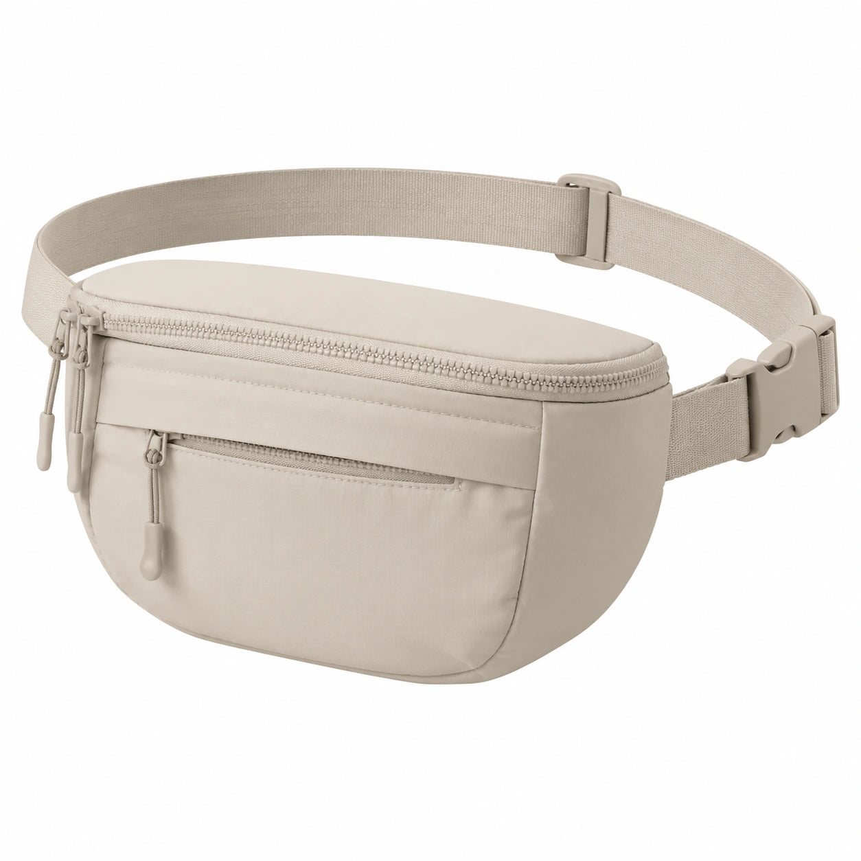 G¨¹rteltasche 24 x 6 x 14 cm aus Synthetiktextil Beige verstellbar mit Rei?verschluss