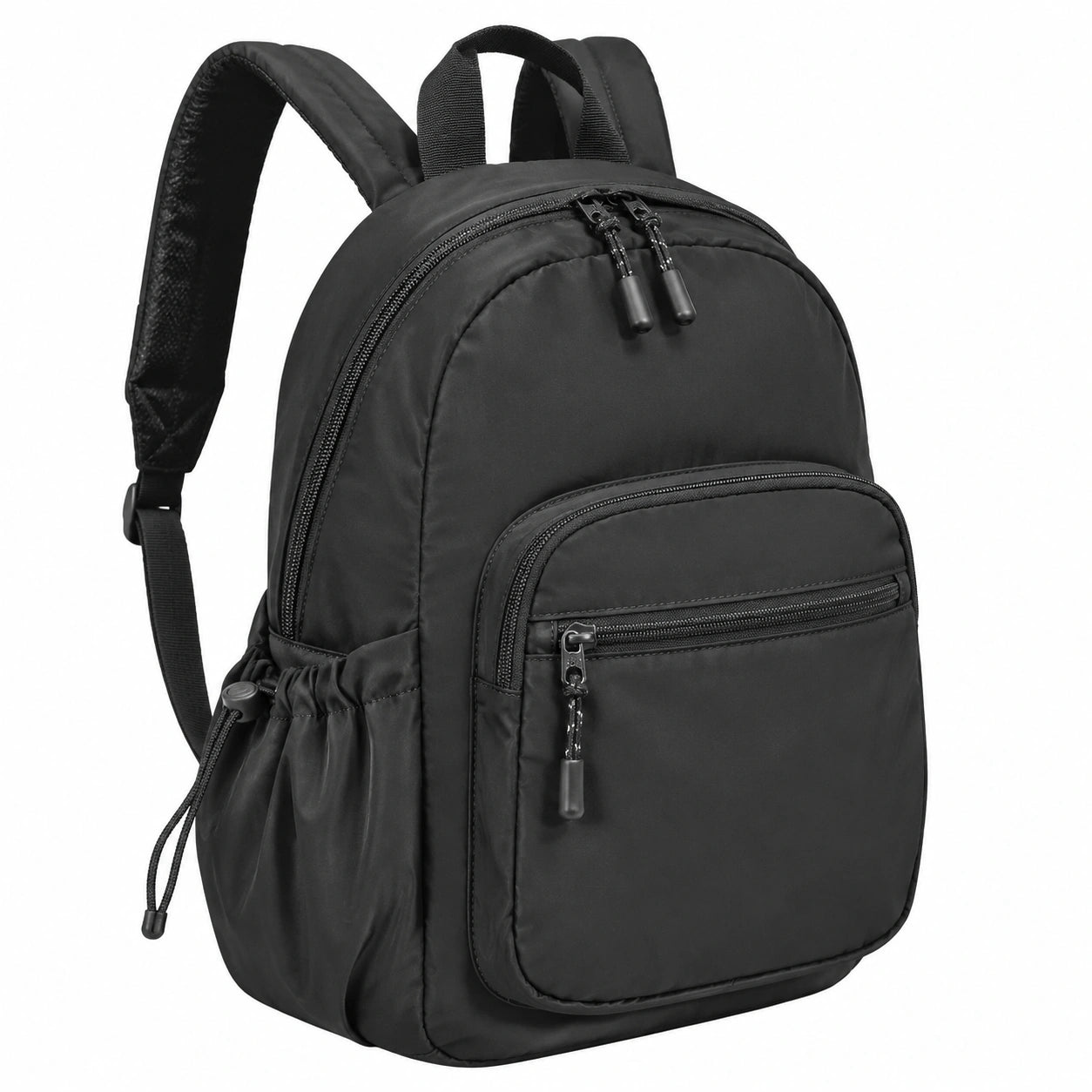 Rucksack 30 x 15 x 40 cm aus Synthetiktextil Schwarz f¨¹r Alltag und Schule