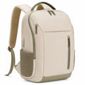 Rucksack 30 x 15 x 43 cm aus Textil in Beige Gr¨¹n mit Rei?verschl¨¹ssen f¨¹r Alltag und Reise
