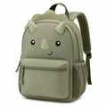 Kinderrucksack 24 x 12 x 30 cm aus Textil in Olivgr¨¹n im Dinosaurierdesign f¨¹r Kindergarten